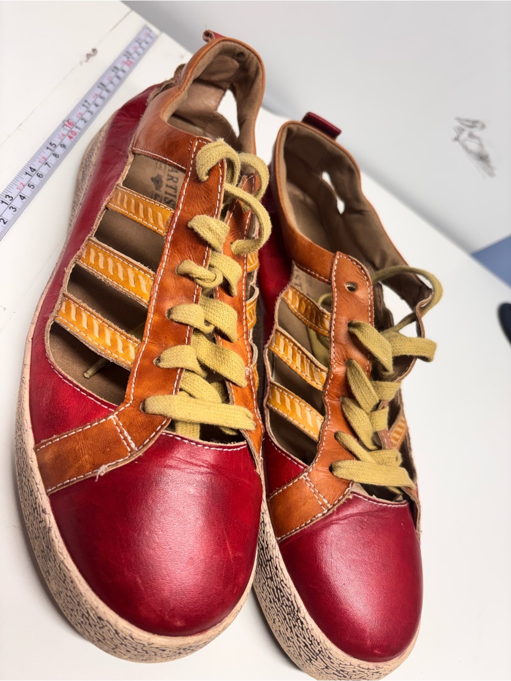 Spring Step L'Artiste Porscha Leather bohemian sneaker sandals size 42